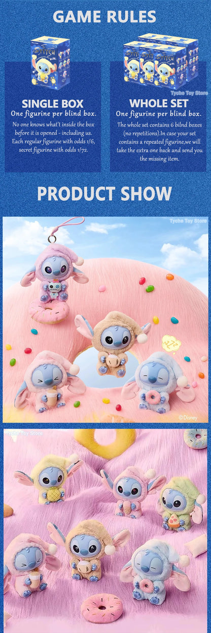 Kawaii Labubu Stitch – Boîte Mystère Poupée Mignonne en Vinyle